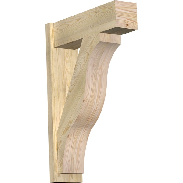 Ekena Millwork Funston Block Rough Sawn Outlooker, Douglas Fir, 8"W x 26"D x 38"H OUT08X26X38FST05RDF - main